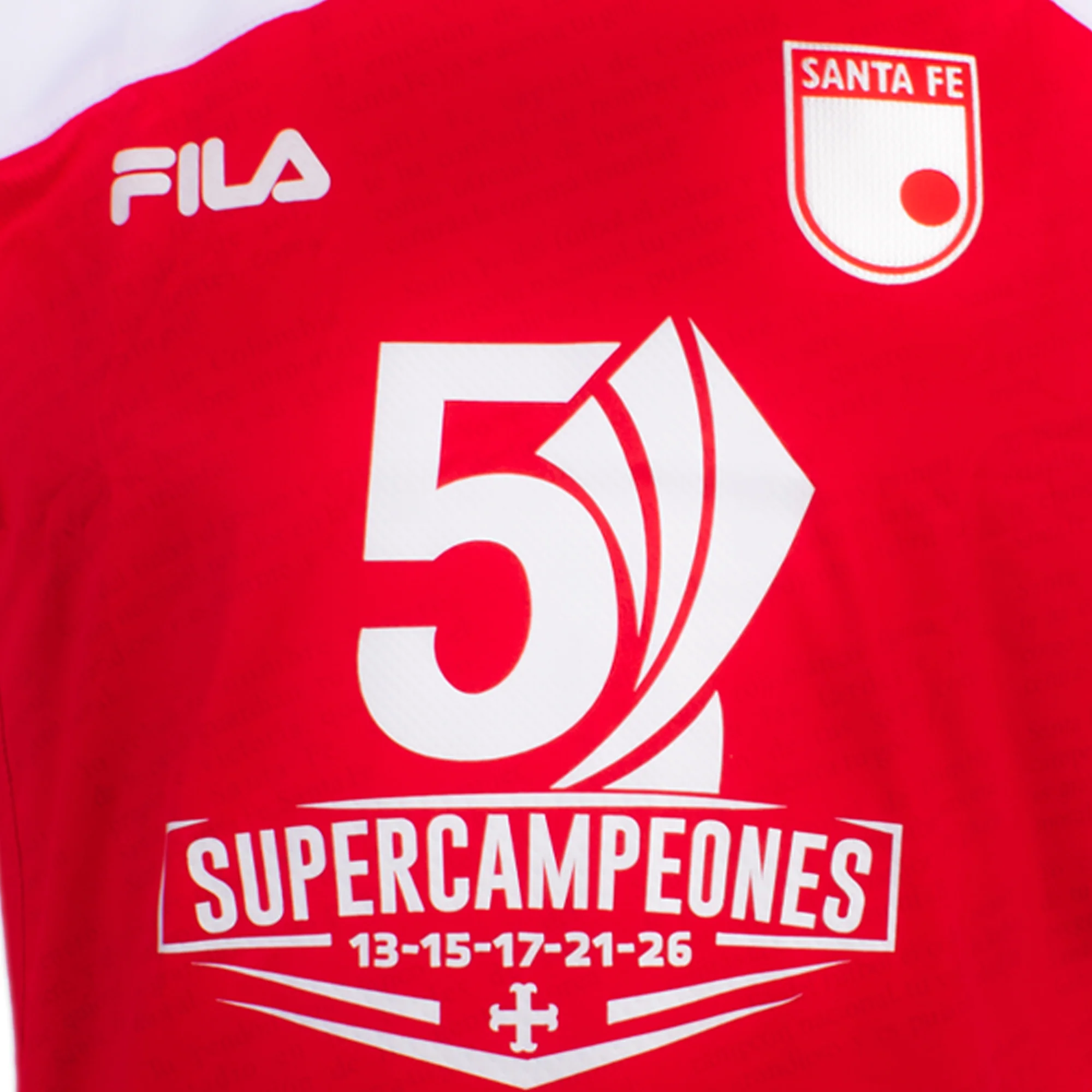 CAMISETA FILA INDEPENDIENTE SANTA FE CAMPEON SUPER LIGA 2026 - Image 4